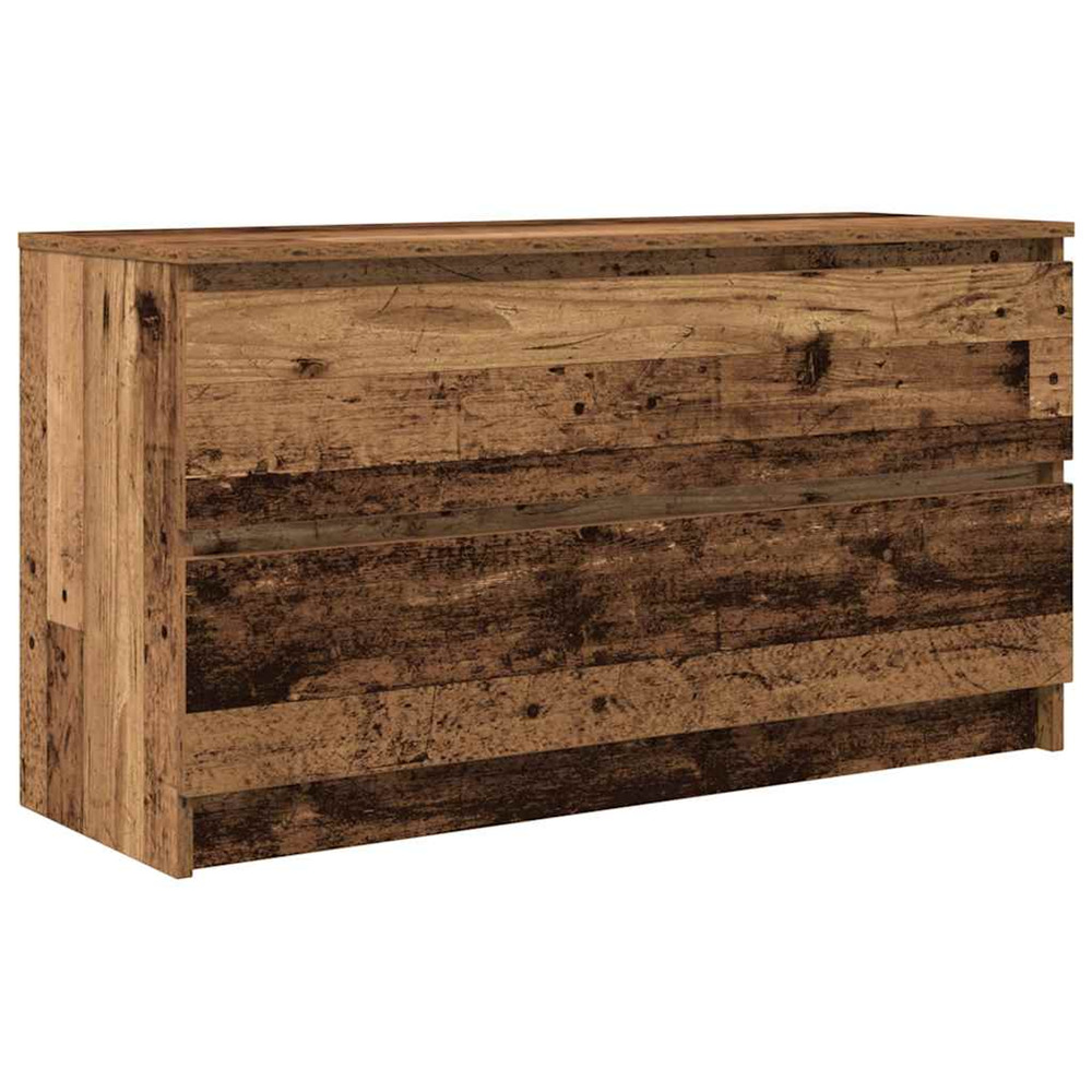 Meuble tv vieux bois 100x35x54 cm bois d'ingénierie