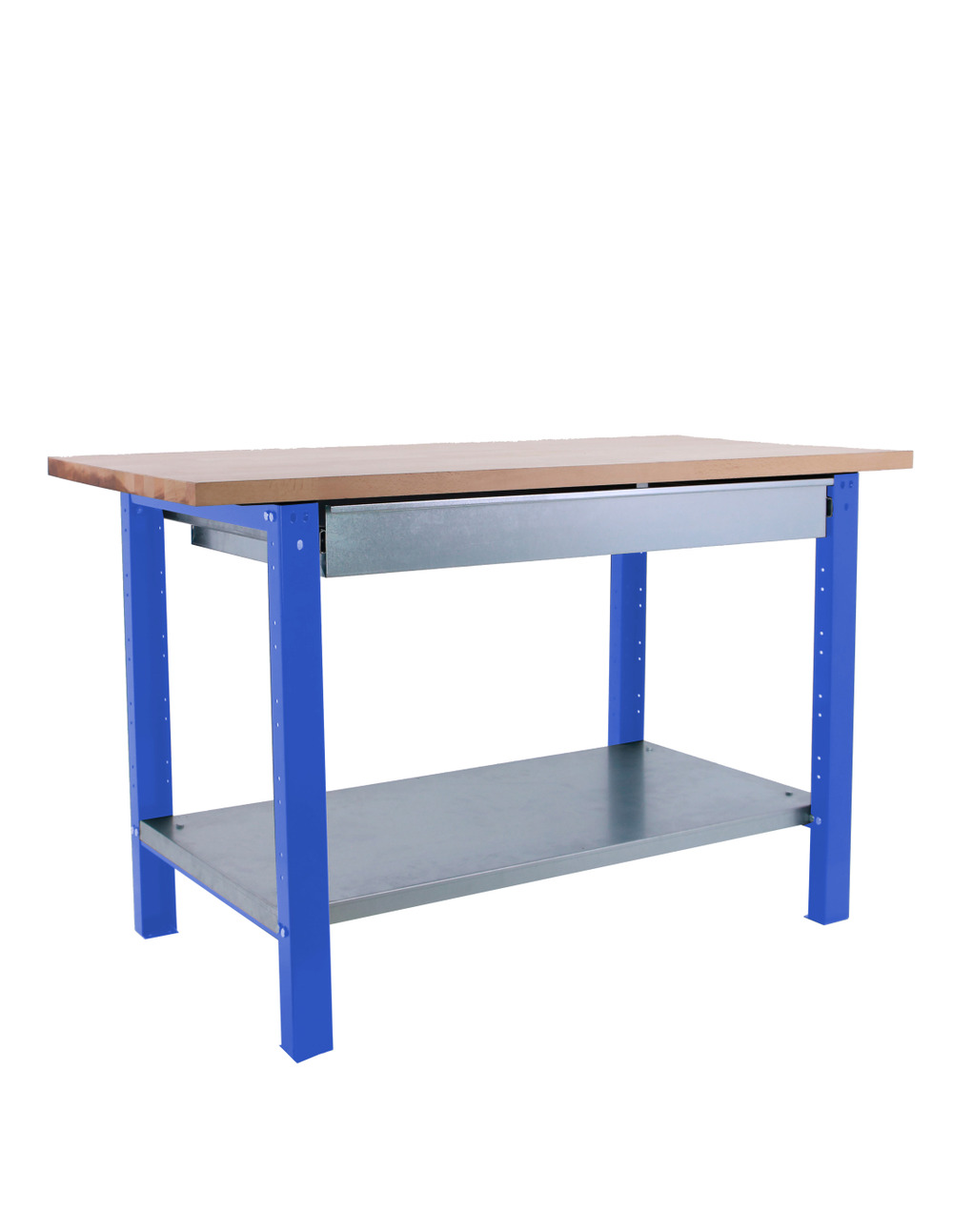 Etabli simonwork bt6 pro laminate 1box 1200 bleu/hêtre bleu/hêtre 865x1200x750 - simonrack