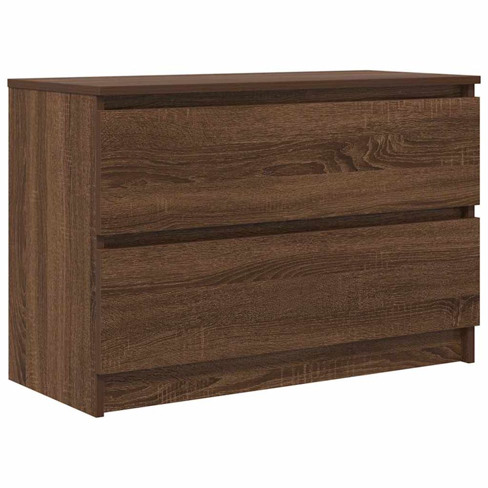 Meuble tv chêne marron 80x35x54 cm bois d'ingénierie