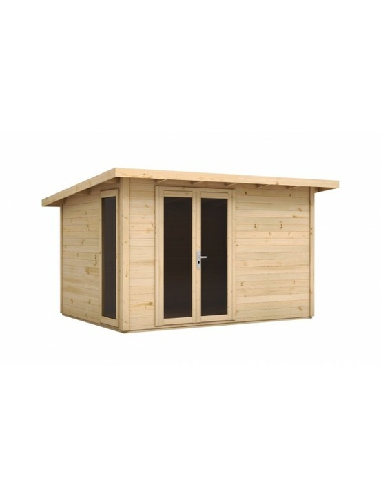 Maison de jardin kalalika en bois épicéa 406x305 cm 1 fenêtre-avec le plancher--