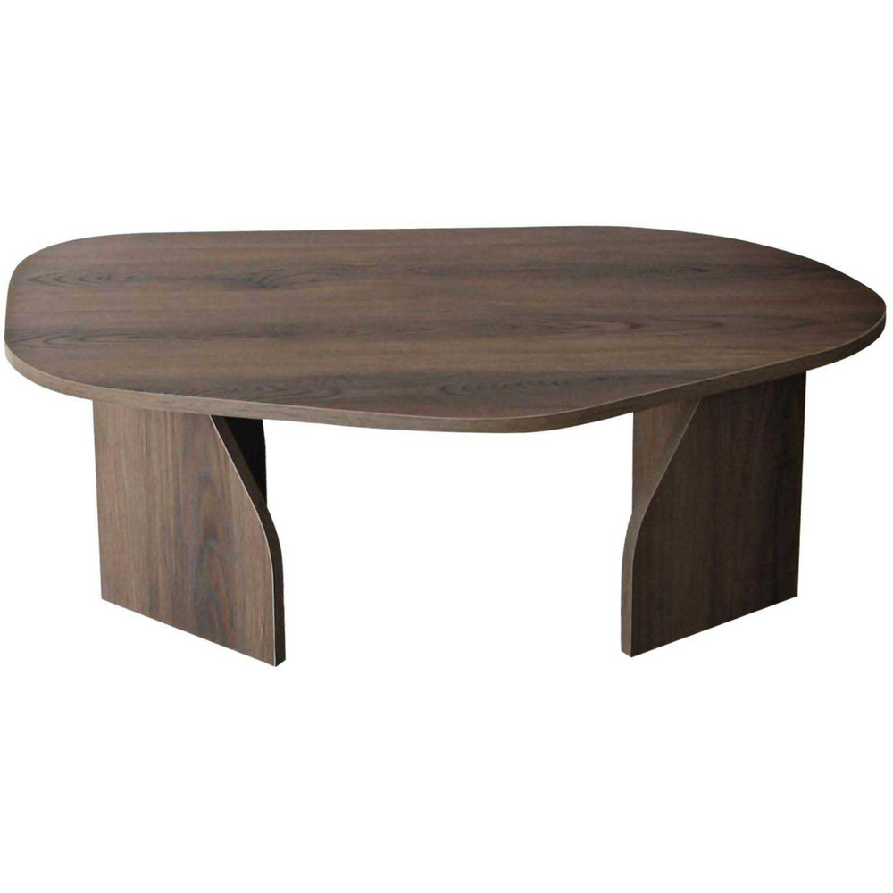 Table basse en aggloméré rock noyer