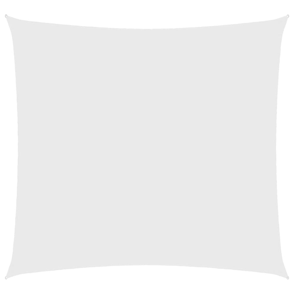 Voile de parasol tissu oxford carré 4x4 m blanc