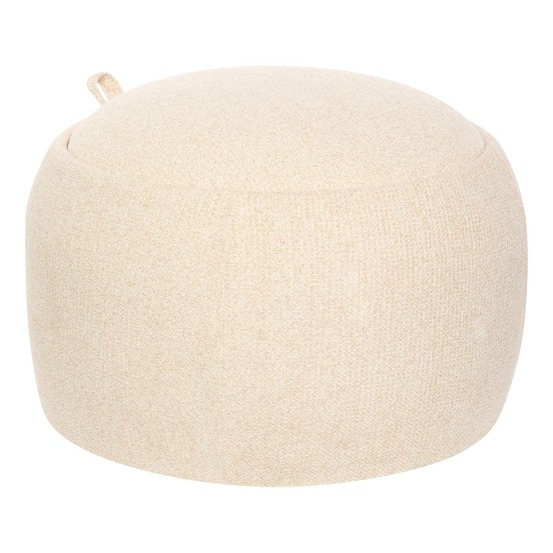 Pouf coffre elior 60x40cm creme