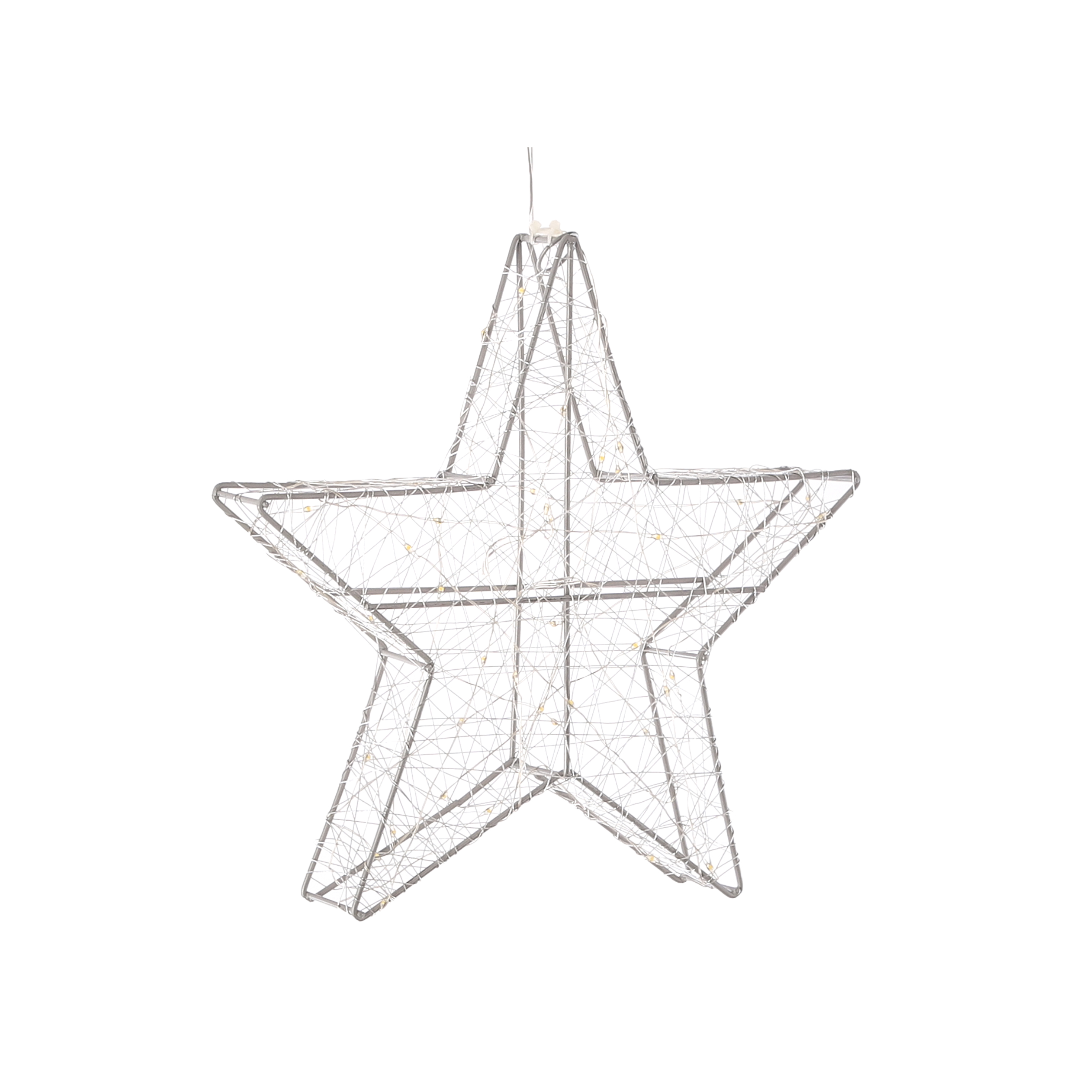 Luca lighting - éclairage de noël en forme de étoile 160 led blanc classique d78