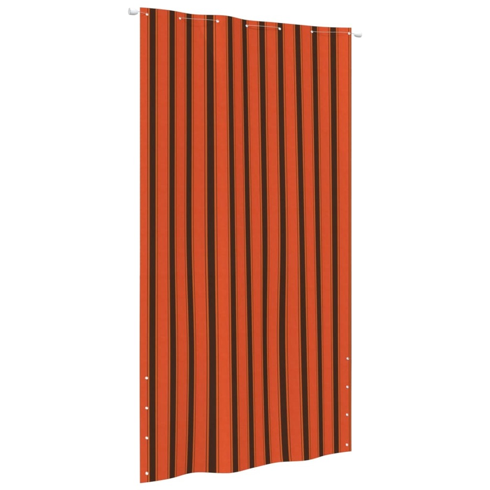 Écran de balcon orange et marron 140x240 cm tissu oxford