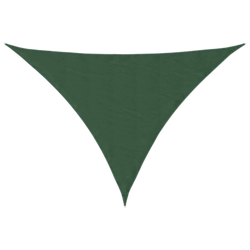 Voile de parasol tissu oxford triangulaire 3x4x5 m vert foncé