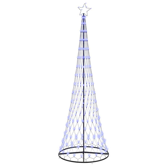 Arbre de noël led avec 355 led avec support bleu 184,5 cm métal