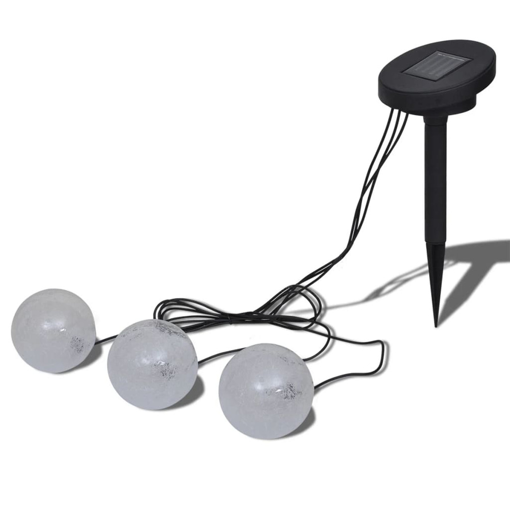 Boules solaires flottantes 3 led pour étang piscine