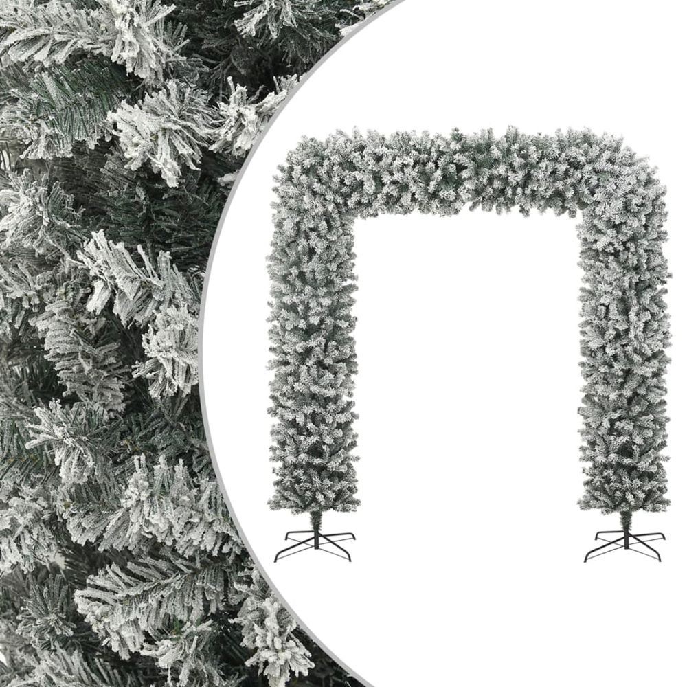 Arche de sapin de noël à flocons de neige 240 cm