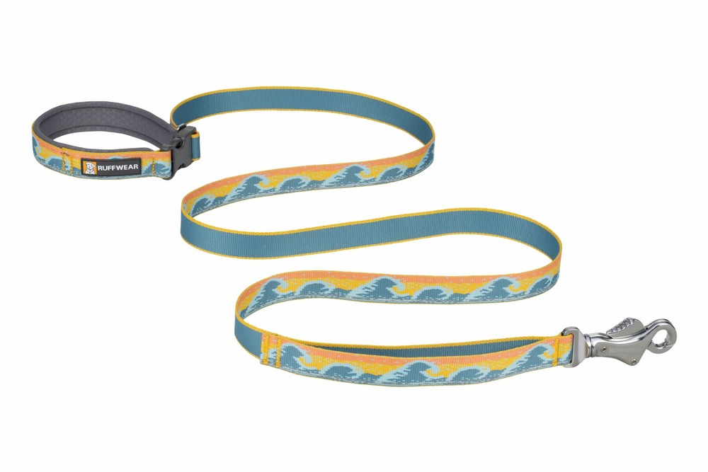 Laisse pour chien réfléchissante de tous les jours, crag™. Couleur: rising wave (bleu/orange), taille unique