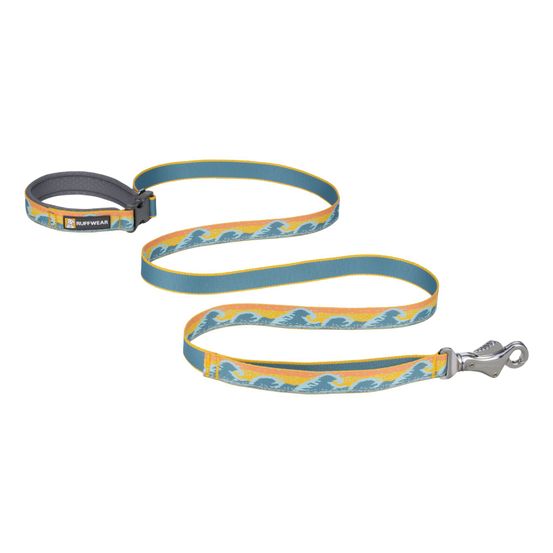 Laisse pour chien réfléchissante de tous les jours, crag™. Couleur: rising wave (bleu/orange), taille unique