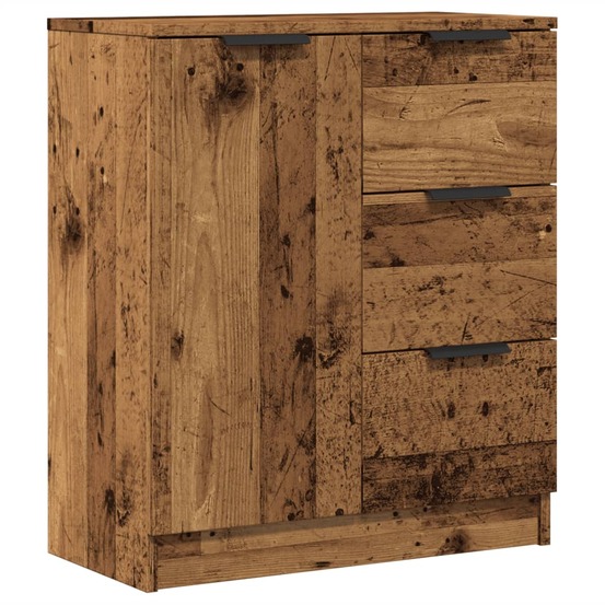 Buffet bahut commode armoire meuble de rangement organisateur cuisine salle de séjour salon vieux bois 60 x 30 x 70 cm bois d