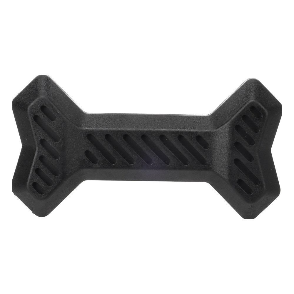 Jouet à mâcher gladiator os pour chien, caoutchouc noir, 17 cm - flamingo