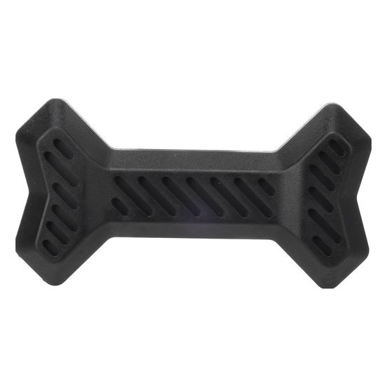 Jouet à mâcher gladiator os pour chien, caoutchouc noir, 17 cm - flamingo