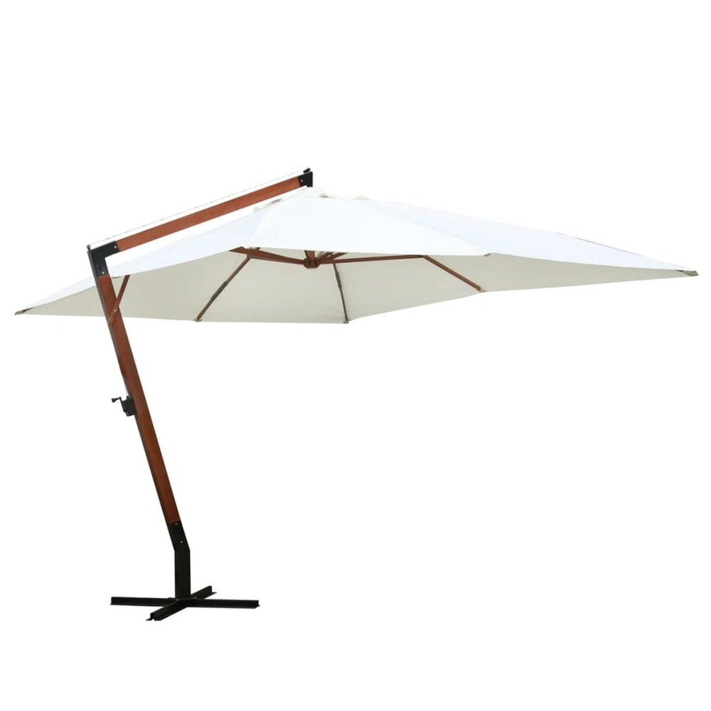 Parasol 300 x 400 cm blanc