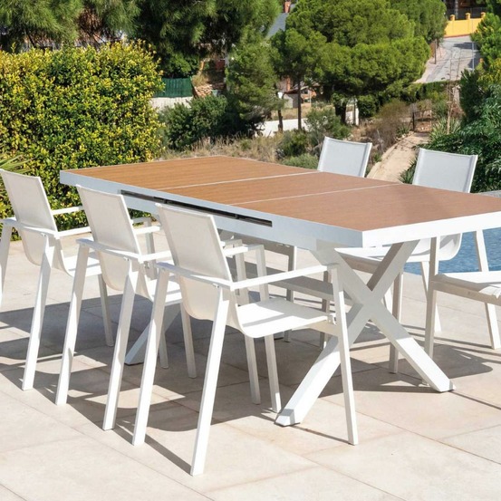 Salon de jardin en aluminium 6 personnes mali - oporto