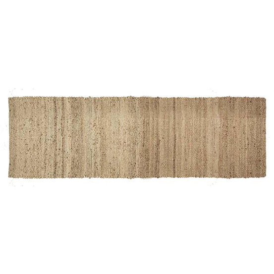 Tapis en jute naturelle uni jarod 200 x 60 cm