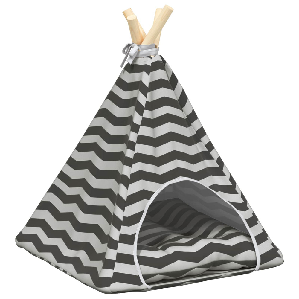 Teepee pour animaux de compagnie avec coussin 40 x 40 x 50 cm