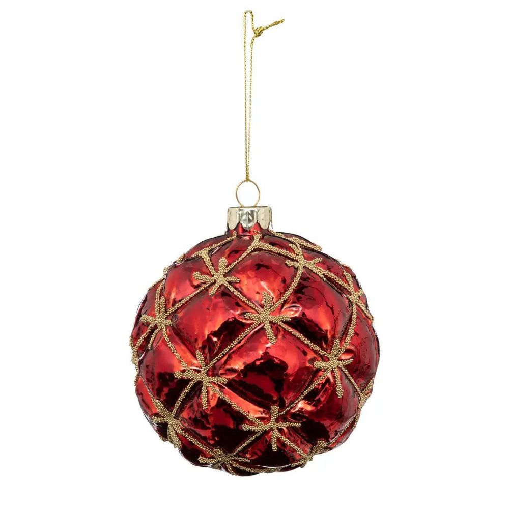 Boule de noël en verre 