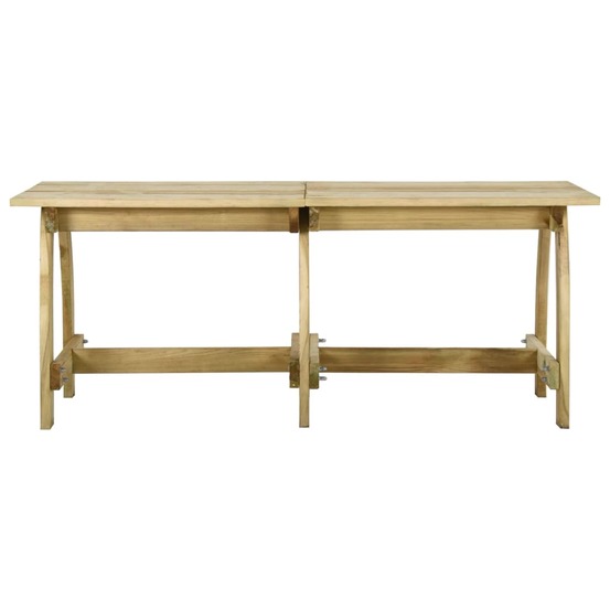 Table de jardin 220x74x75 cm bois de pin imprégné