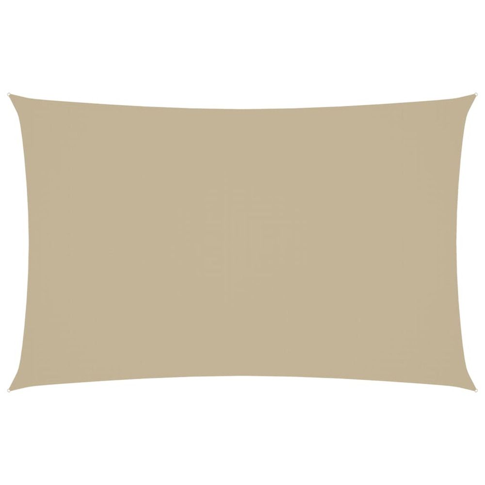 Voile de parasol tissu oxford rectangulaire 2x5 m beige