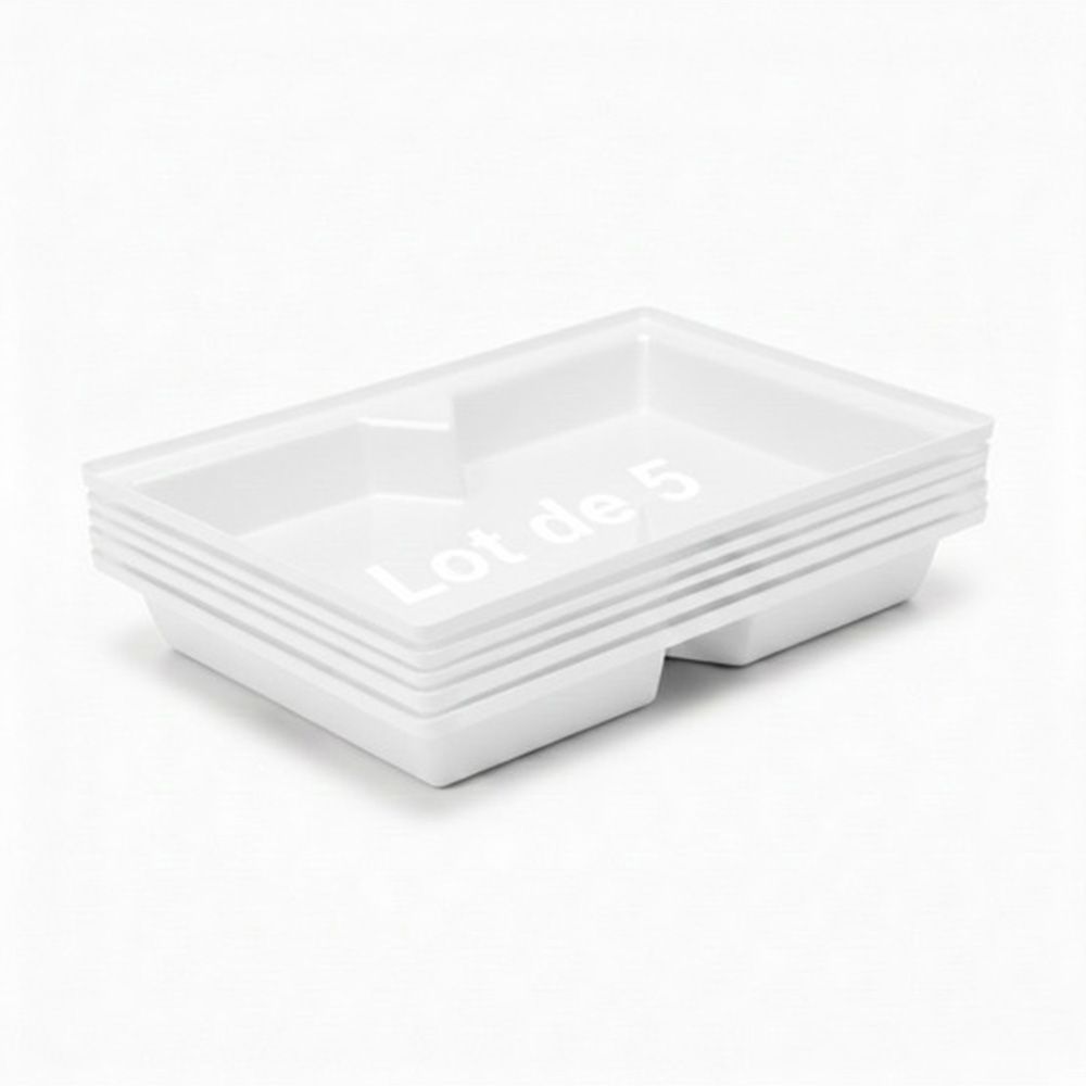 Bac de rétention 70l empilable - lot de 5-plast'up rotomoulage