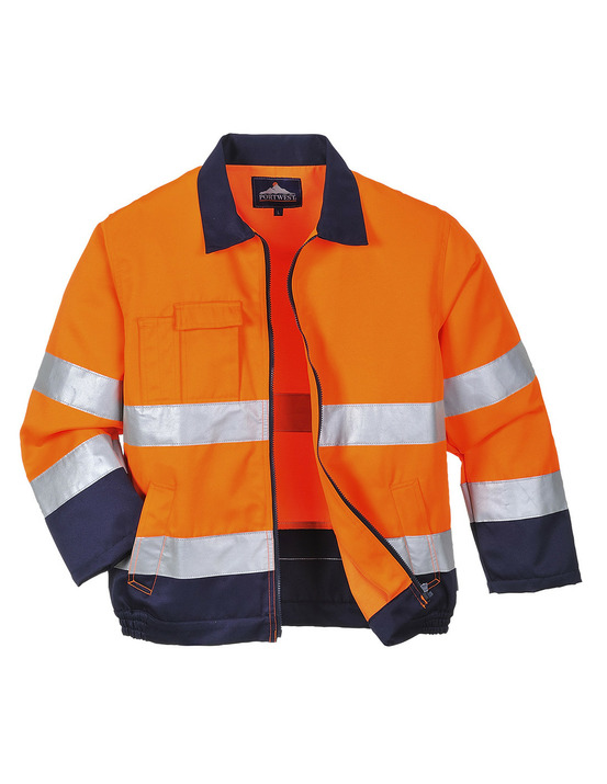 Veste hi-vis madrid couleur : orange/marine taille xxxl - portwest