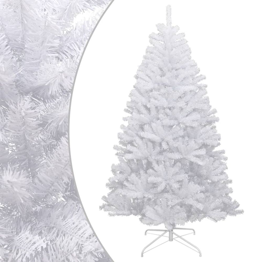 Sapin de noël artificiel à charnières avec neige floquée 210 cm