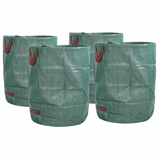 Sacs à déchets de jardin 4 pcs vert 66 x 66 x 83,5 cm
