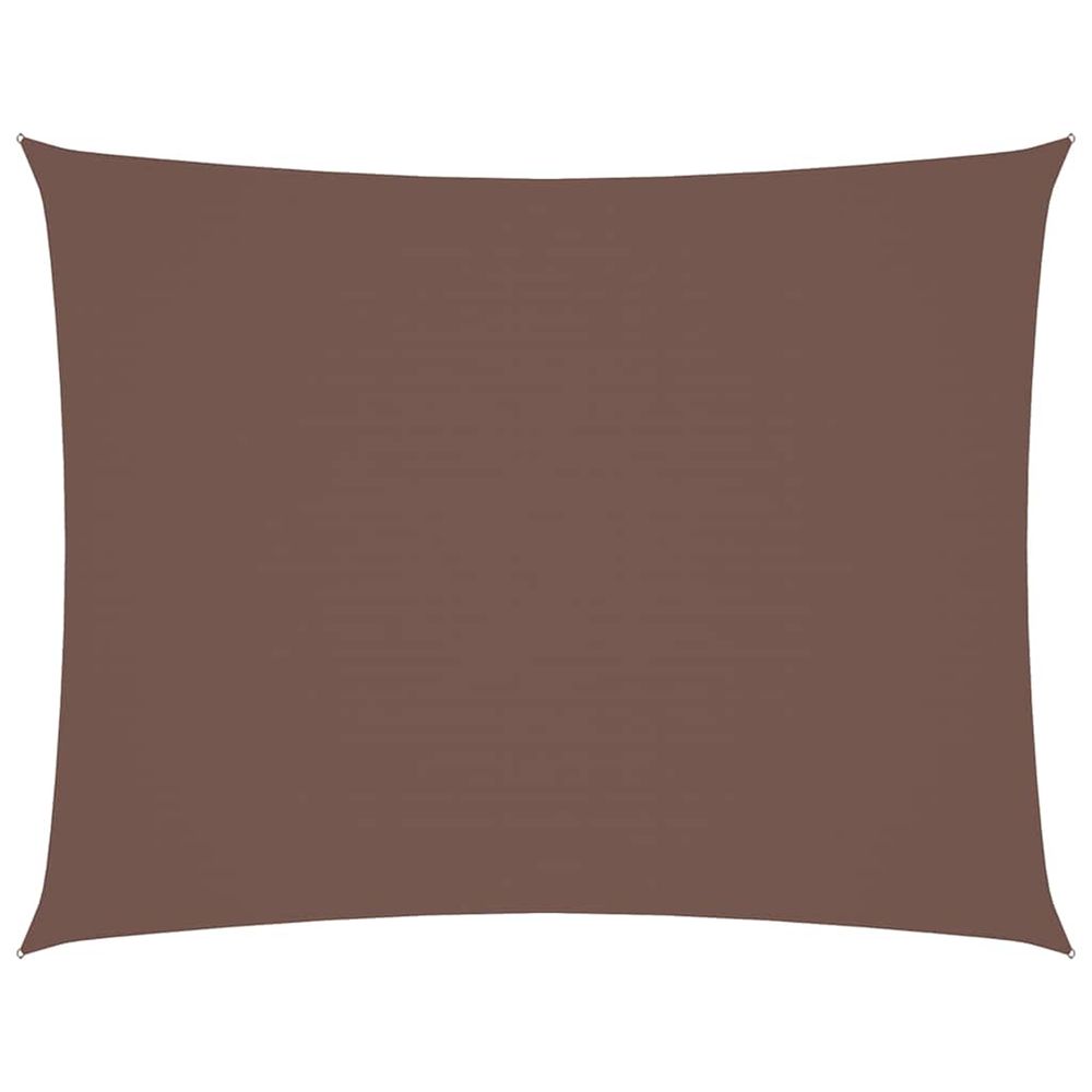 Voile de parasol tissu oxford rectangulaire 2x3 m marron