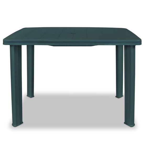Table de jardin vert 101 x 68 x 72 cm plastique