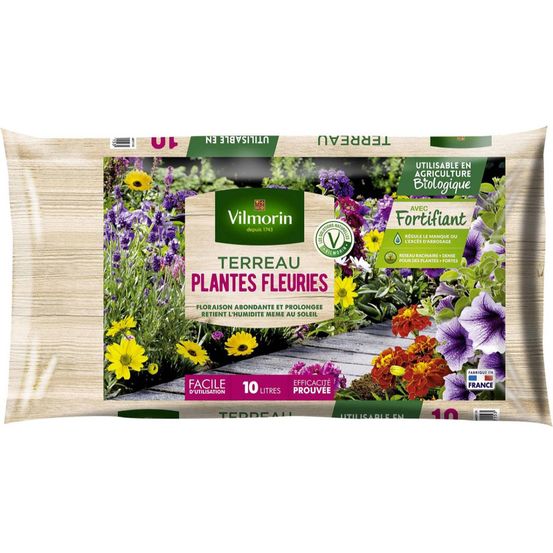 Terreau plantes fleuries 10l