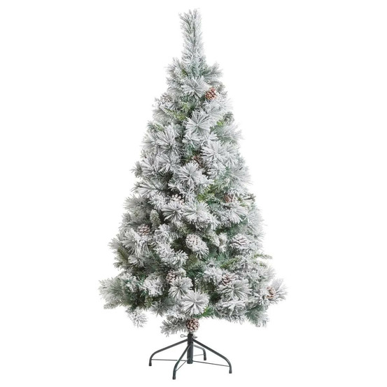 Sapin de noël artificiel enneigé