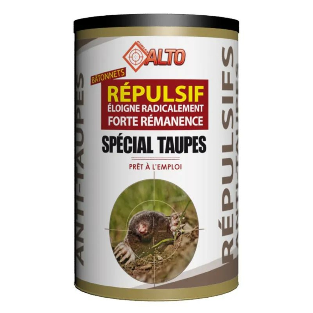 Répulsif taupes 30 bâtonnets alto