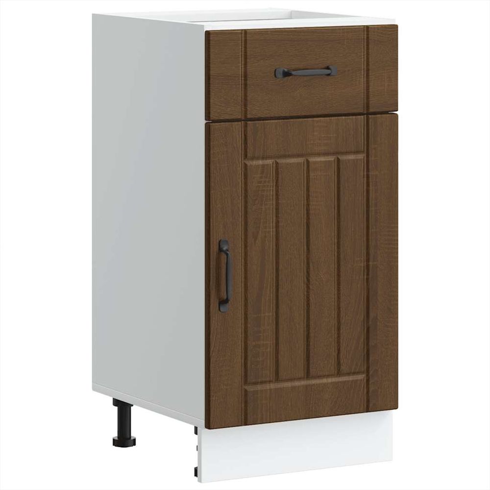 Armoire de cuisine lucca chêne marron bois ingénierie