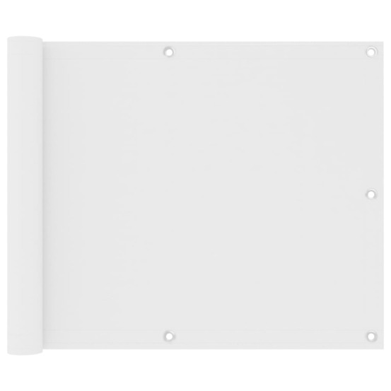 Écran de balcon blanc 75x300 cm tissu oxford