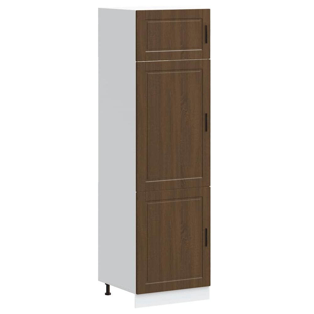 Armoire de cuisine porto chêne marron bois d'ingénierie
