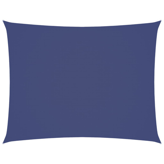 Voile de parasol tissu oxford rectangulaire 4x6 m bleu
