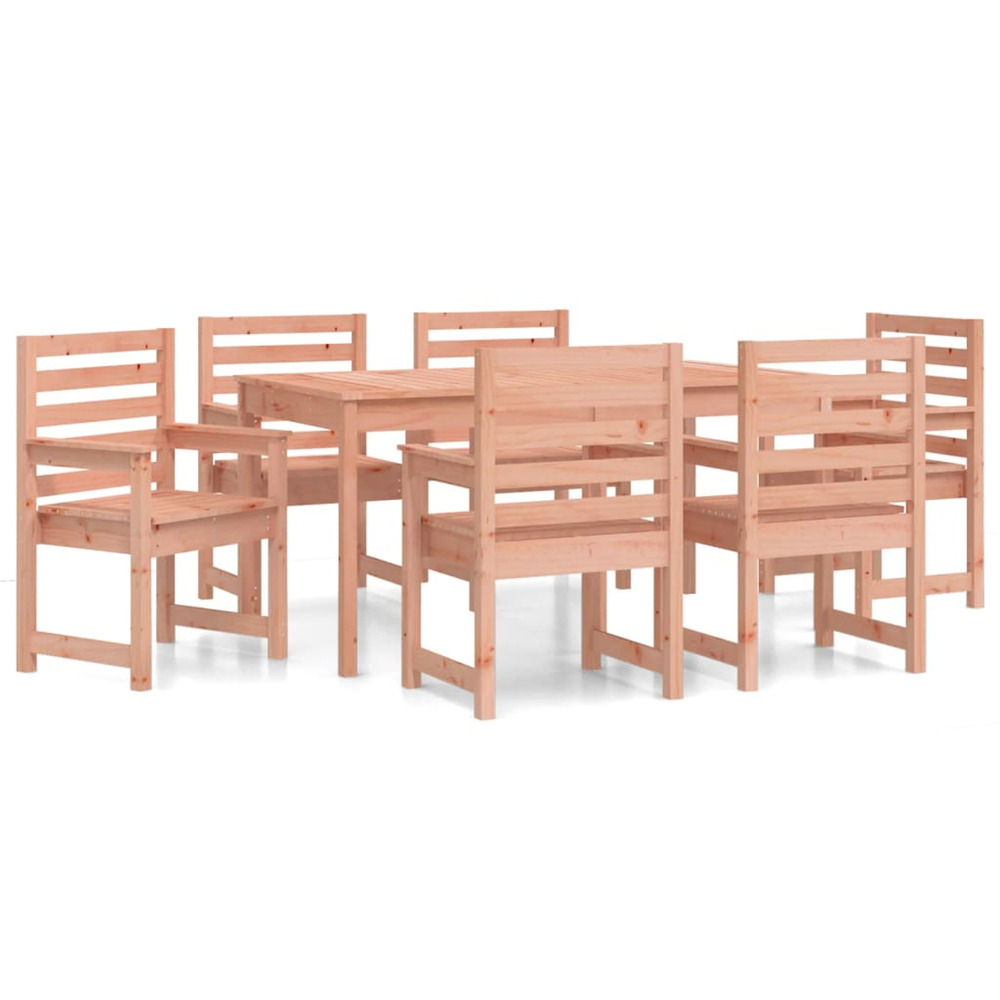 Ensemble à manger de jardin 7 pcs bois massif douglas