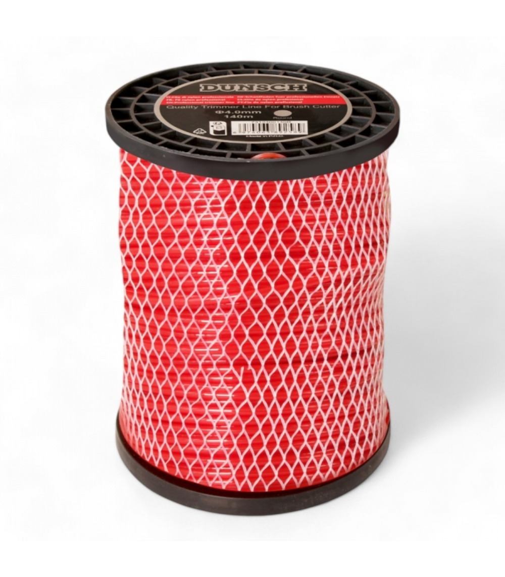 Fil débroussailleuse rond 4,0mm 140m en bobine - dunsch 7312400140r
