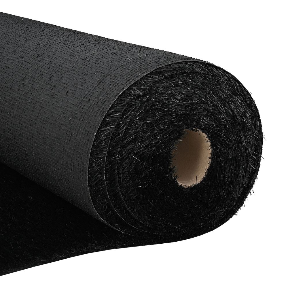 Tapis de gazon artificiel noir 1x5 m 30 mm