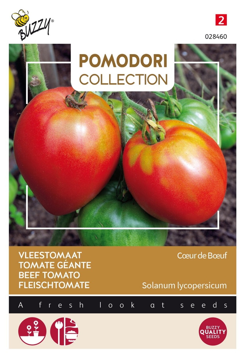 Buzzy pomodori, tomate cœur de bœuf - ca. 0,75 gr (livraison gratuite)