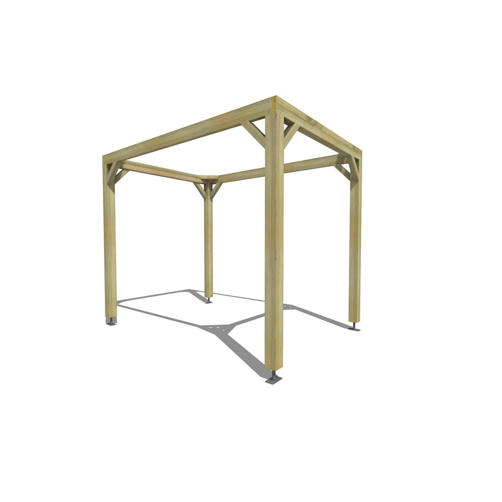 Pergola bois • 2m x 3m • indépendante • cadre simple • livraison comprise