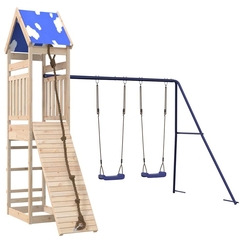 Aire de jeux d'extérieur bois de pin massif