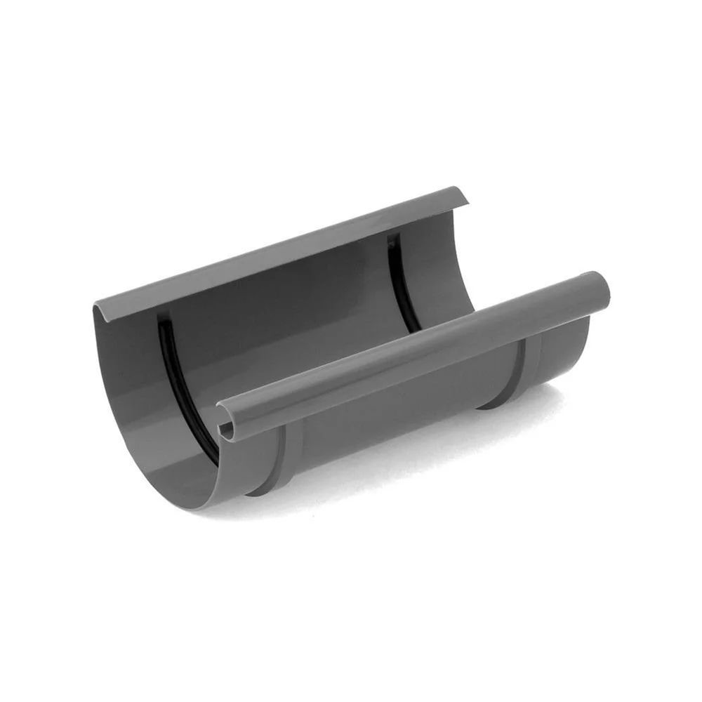 Raccord de gouttière graphite système 100: connecteur durable
