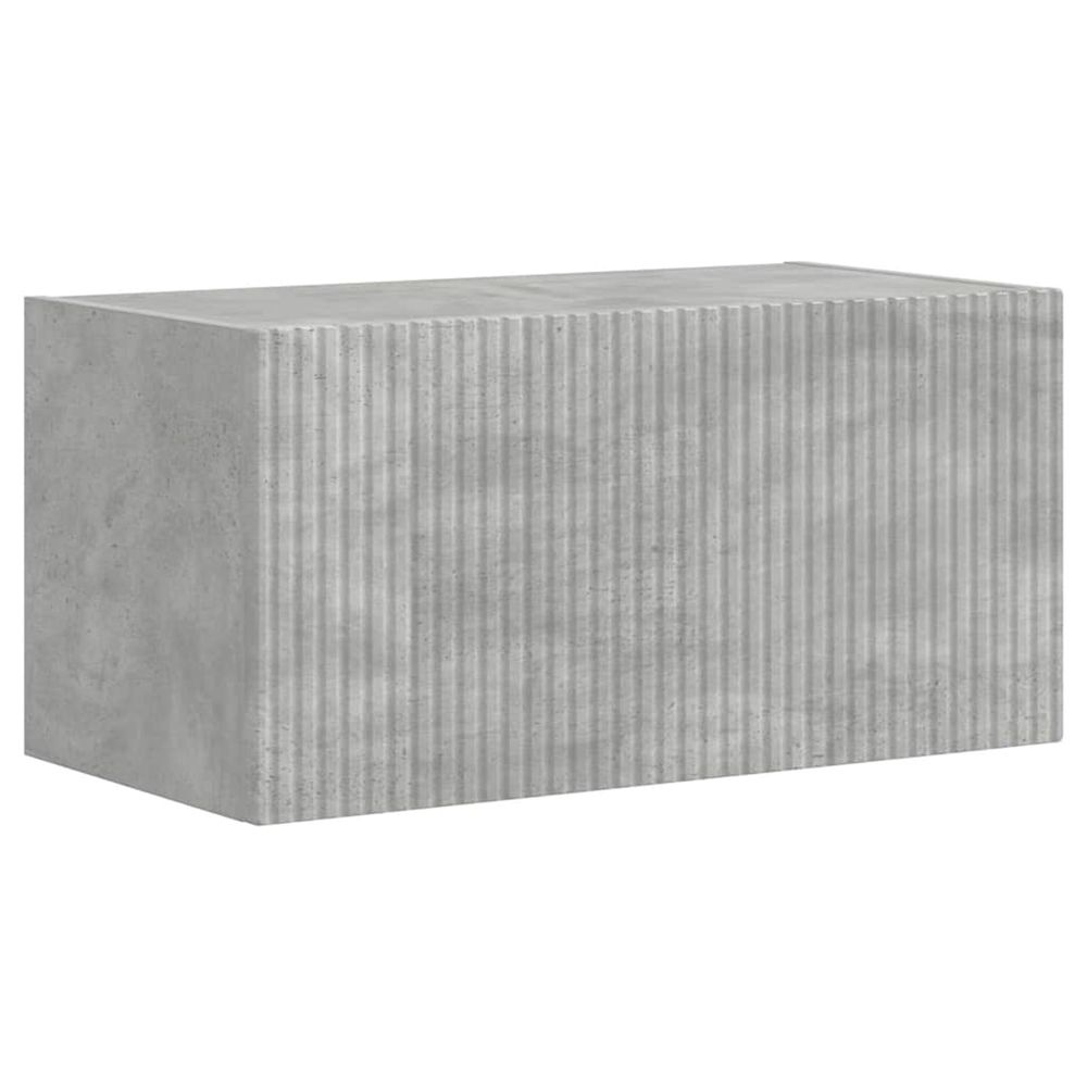 Meuble tv mural 60 x 31 x 29,5 cm gris béton bois d'ingénierie