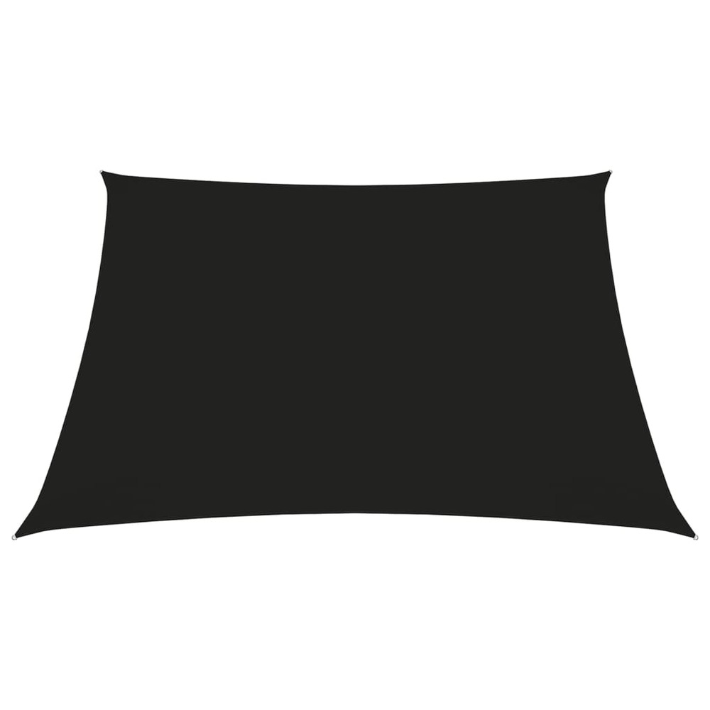 Voile toile d'ombrage parasol tissu oxford carré 3,6 x 3,6 m noir