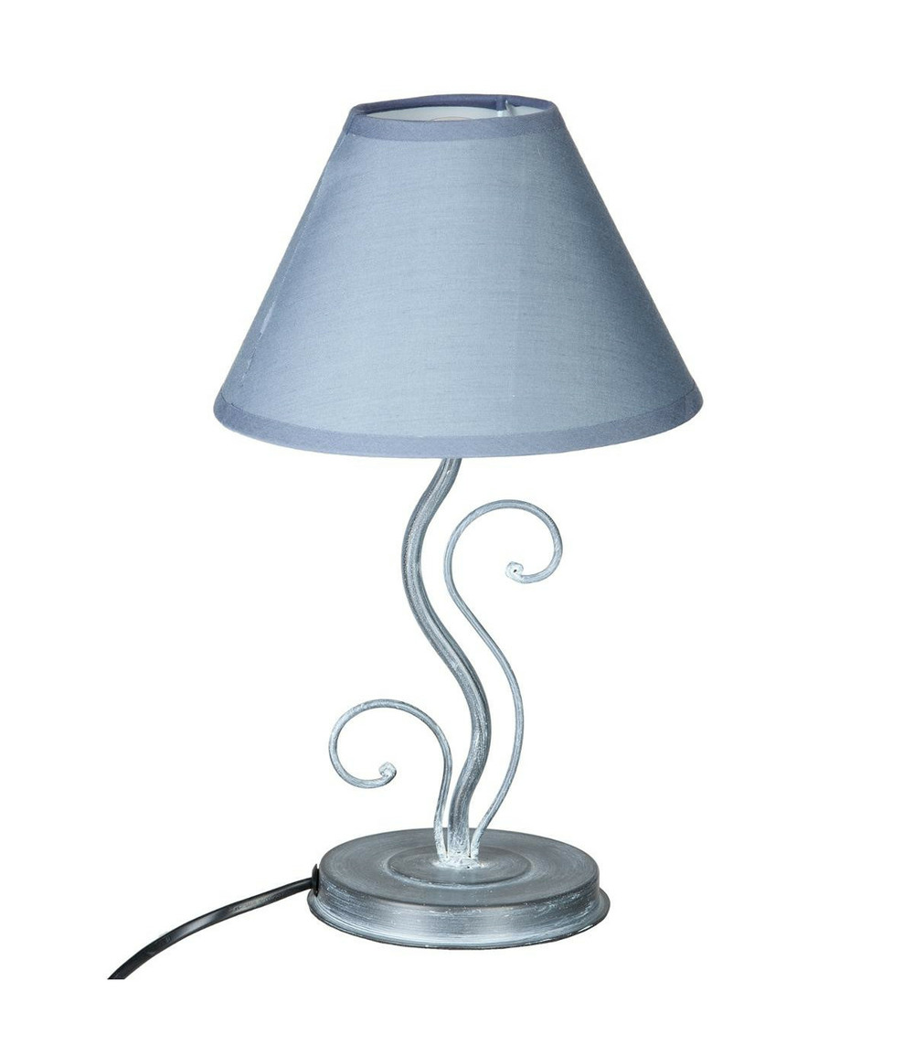 Lampe à poser en métal déco h 35 cm