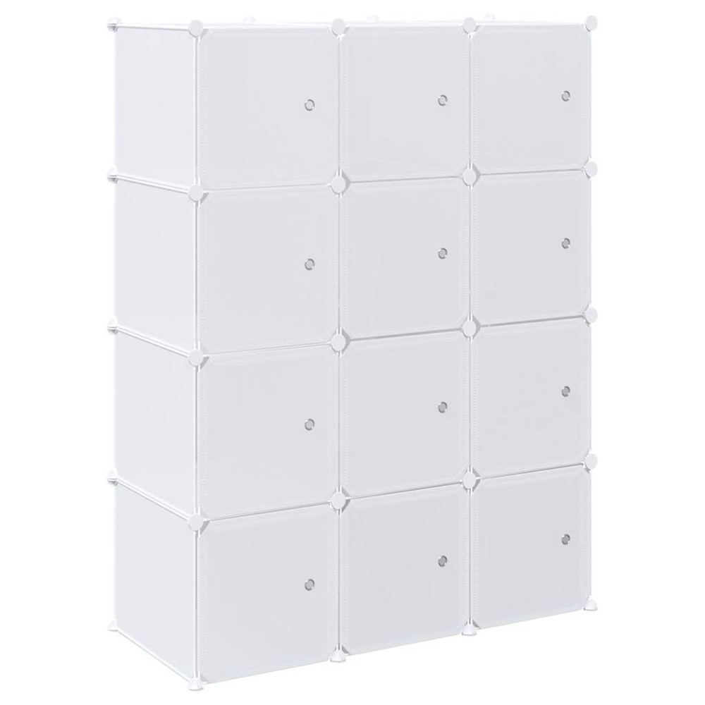 Cubes de rangement 12 pcs avec tiges de suspension pp