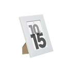 Cadre photo "lise" - bois et verre - blanc - 10x15 cm